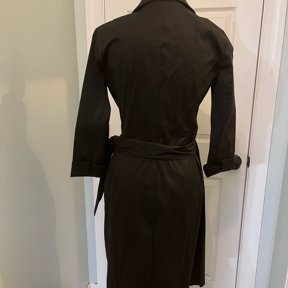Lafayette 148 Black Dolly Wrap 3/4 Sleeve Dress - Picture 2 of 7